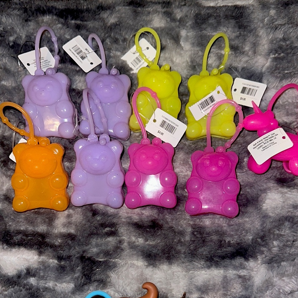 Colorful Bear-Shaped Hand Sanitizer Holders